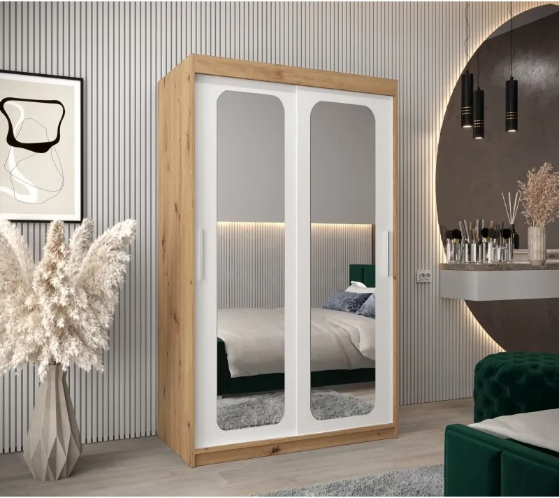 Posuvná skříň se zrcadlem Promo T3 120