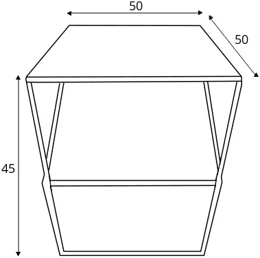 Stolik kawowy Zak Metal 50