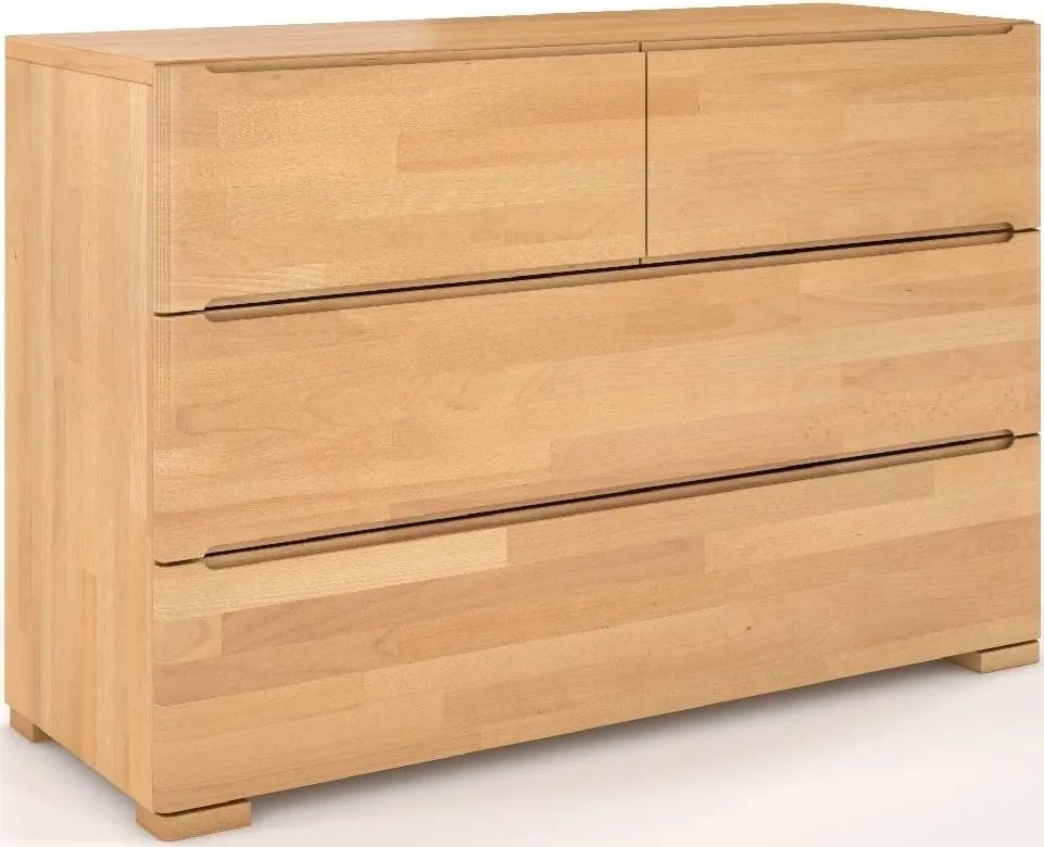 Buková komoda se 4 zásuvkami do ložnice Sparta