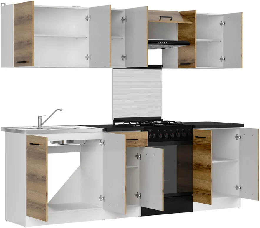 Kuchyňská linka Junona Line 240 cm s pracovní deskou