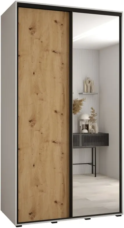 Szafa przesuwna z lustrem wysoka Davos 3 140 głębokość 60 cm