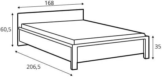 Łóżko Kaspian 160