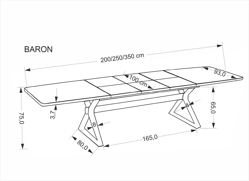 Stół Baron 200