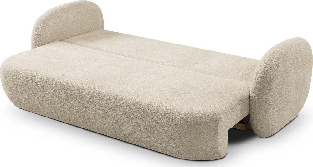 Sofa Olio z funkcją spania typu DL i pojemnikiem na pościel