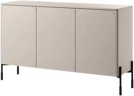 Komoda třídveřová s policemi a 2 zásuvkami Sonatia 150 cm