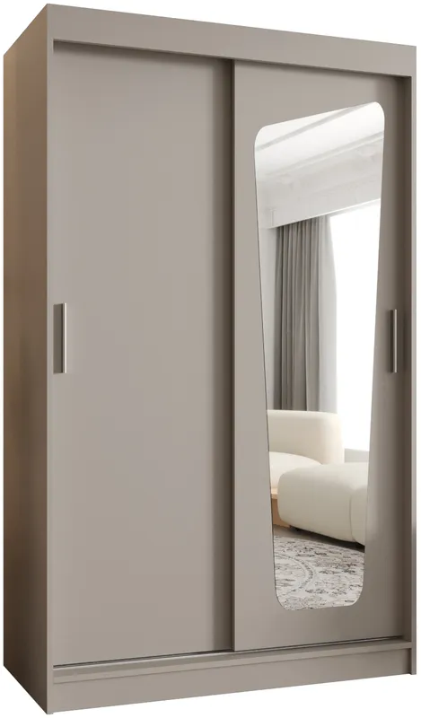 Skriňa s posuvnými dverami so zrkadlom Moka 120 cm