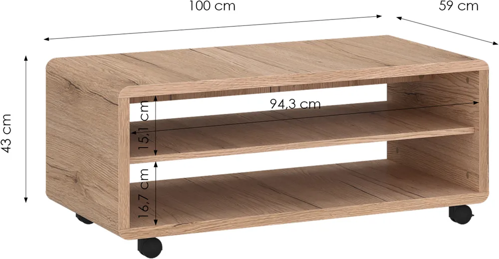 Stolik kawowy Roll Box