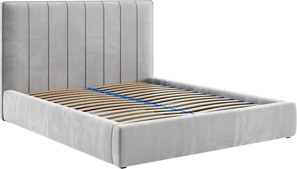 Čalouněná postel Temaro 200x200 s roštem a elegantním čelem