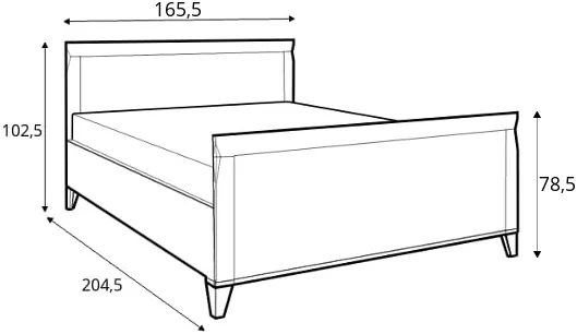 Łóżko 160 Bergen
