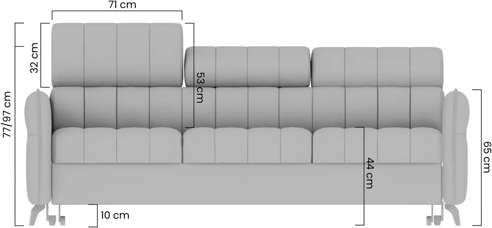 Sofa trzyosobowa z funkcją spania Elarias