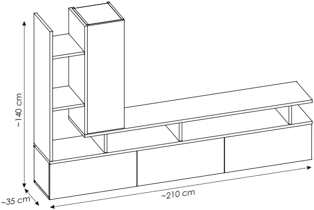Meblościanka Tytan