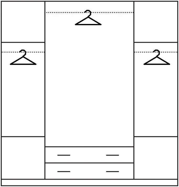 Šatní skříň Ray 200 cm