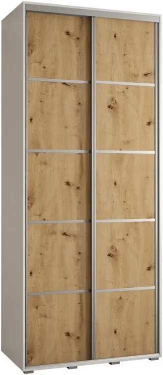 Šatní skříň s posuvnými dveřmi Davos 4 120, hloubka 60 cm