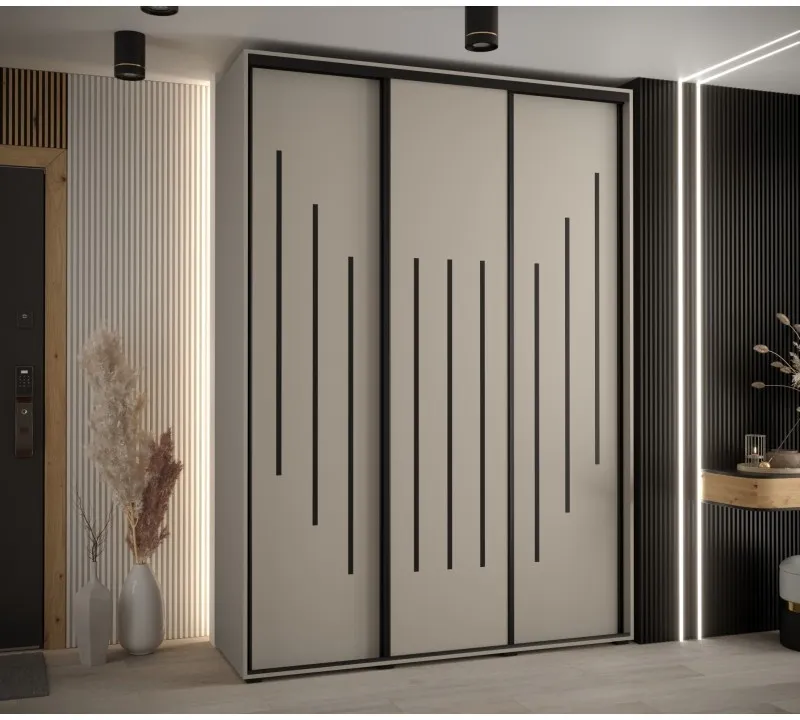 Posuvná skriňa vysoká Dakota 8 180 hĺbka 60 cm výška 235,2 cm