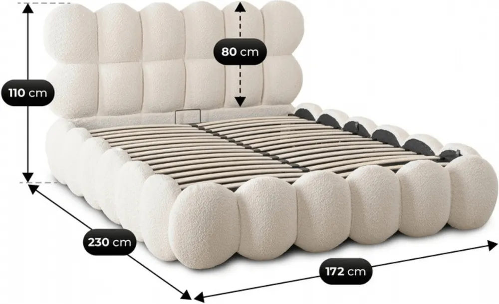Postel Ankara s úložným prostorem 140 cm