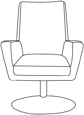 Obrotowy fotel Bianco
