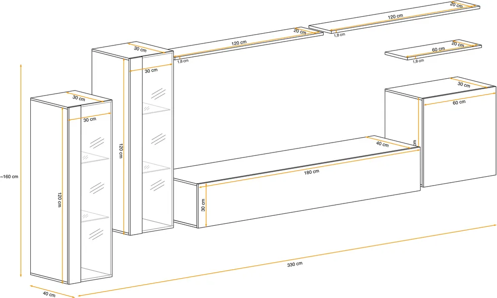 Meblościanka Switch XI