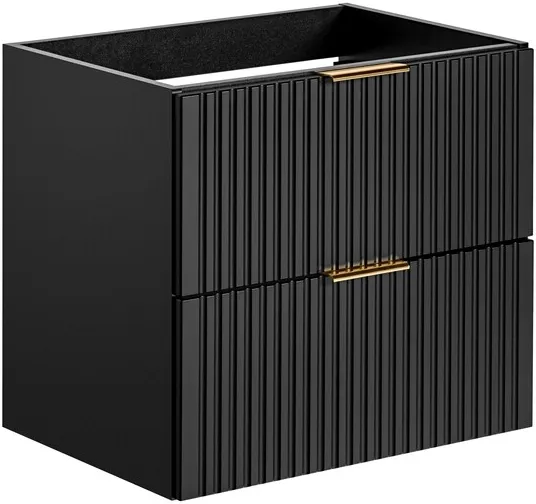 Koupelnový nábytkový set Adel Black 120 s umyvadly na desku stolu