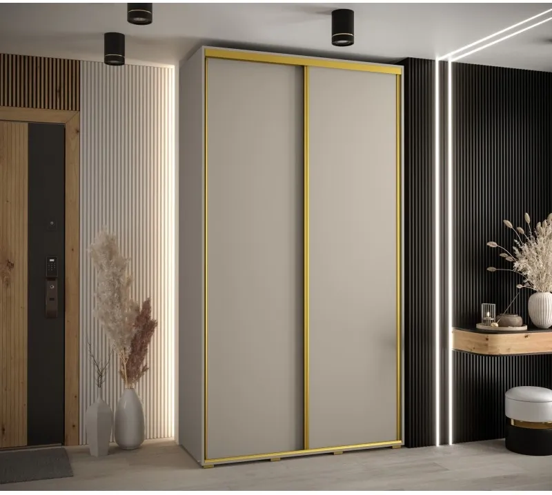 Šatní skříň s posuvnými dveřmi Dakota 1 šířka 130 cm hloubka 60 cm