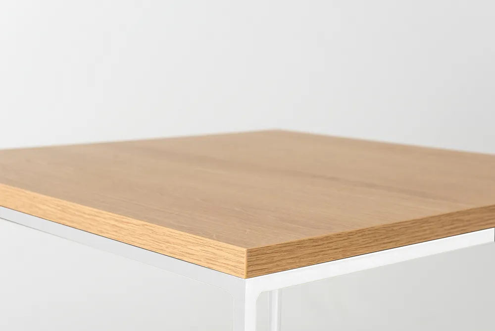 Konferenční stolek na kovových rámech do obývacího pokoje Tensio Solid Wood 80