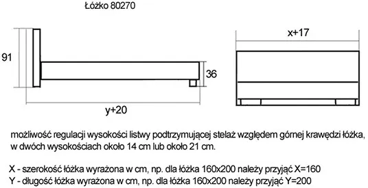 Łóżko 80270 KF (120x200)