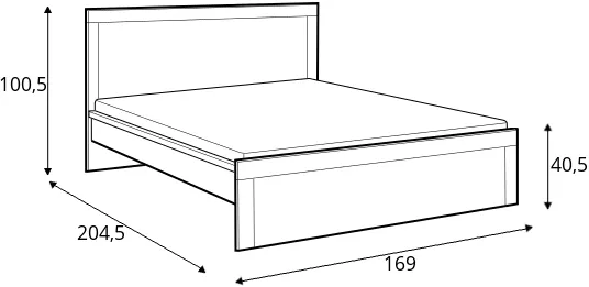 Łóżko 160 Holten