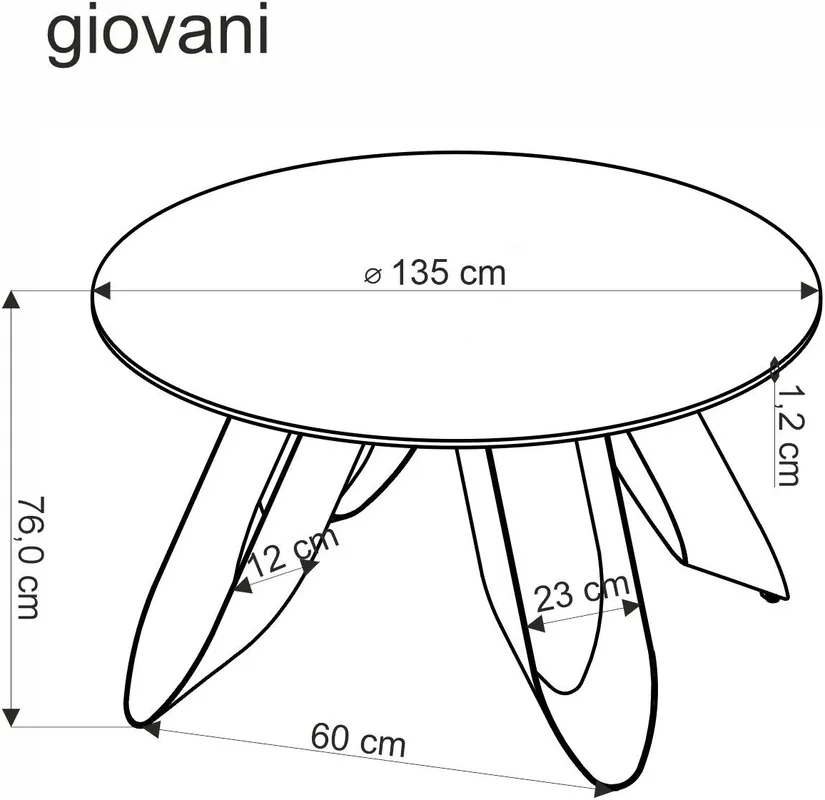 Stół okrągły Giovani