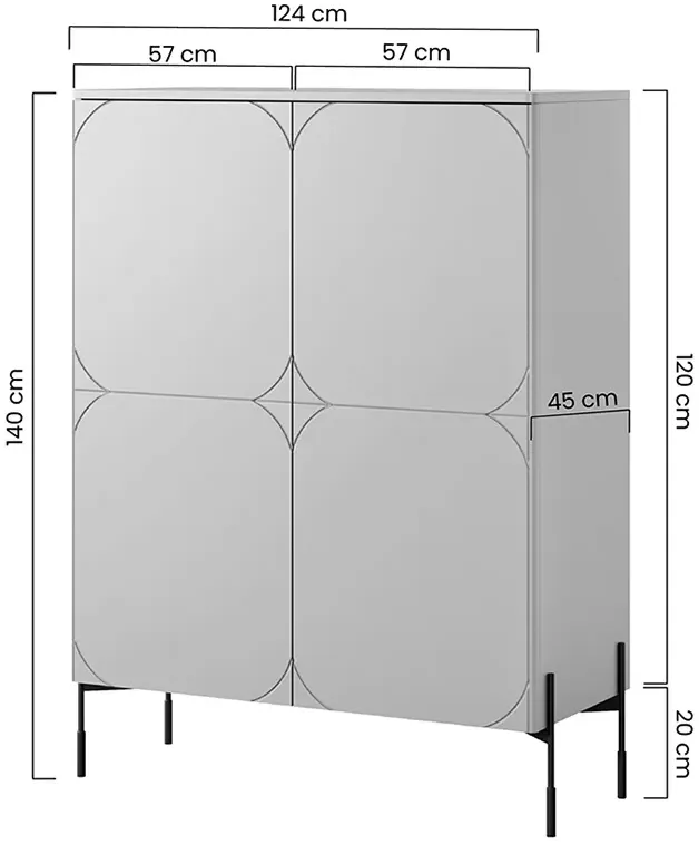 Kredenc Sonatia 120 cm
