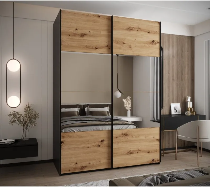 Posuvná skříň se zrcadlem Lux 4 200