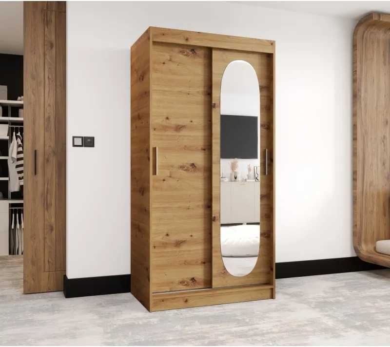 Skriňa s posuvnými dverami so zrkadlom Royal 100