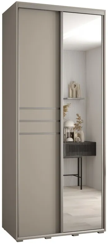 Skriňa s posuvnými dverami so zrkadlom Dakota 11 110 cm 60 cm hĺbky