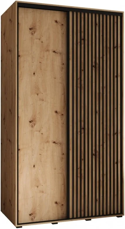 Skriňa s posuvnými dverami Lanko 1 130 cm 60 cm hĺbky