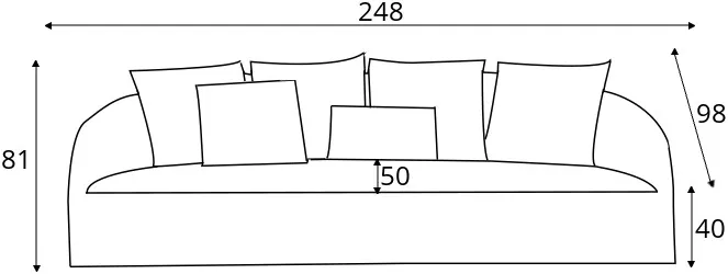 Sofa 4-osobowa Dahlia