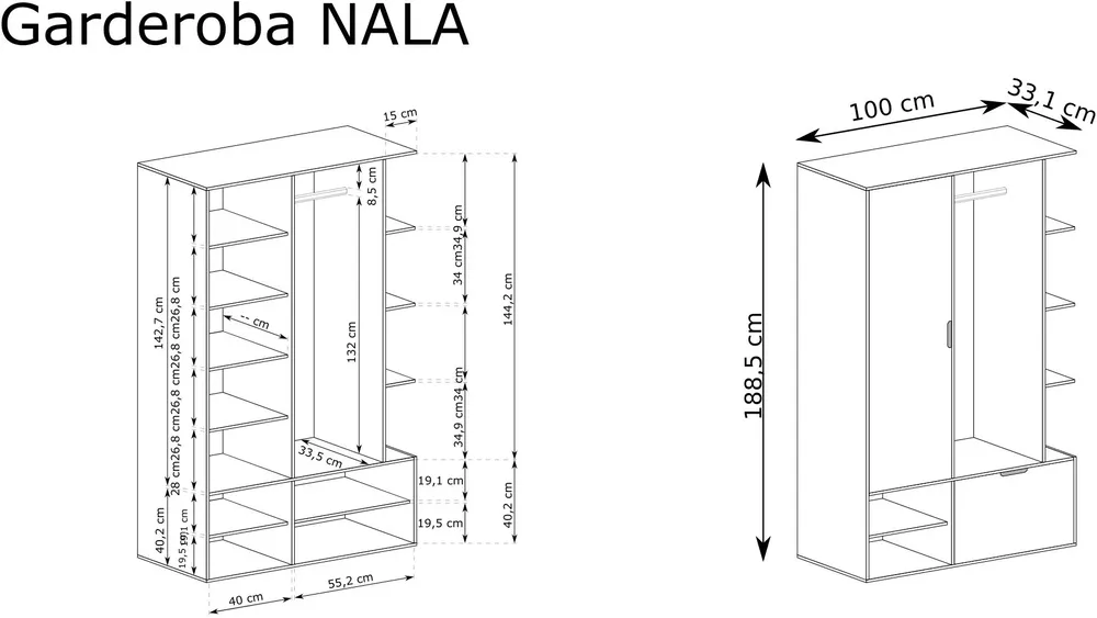 Garderoba Nala