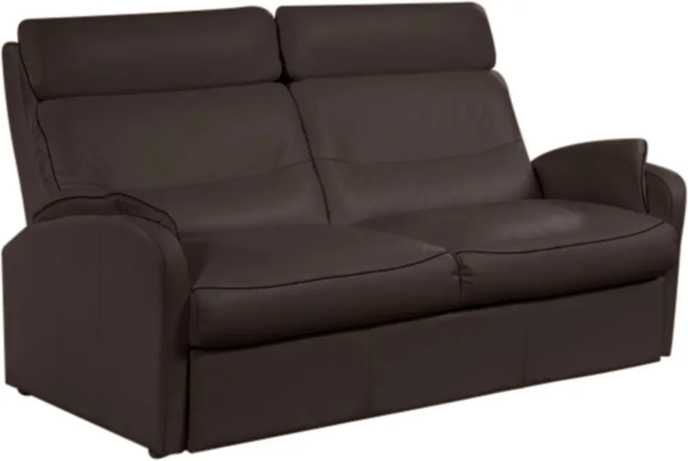 Elegantní kožená 3-místná pohovka s mechanismem rozkládání belgického typu Kos 