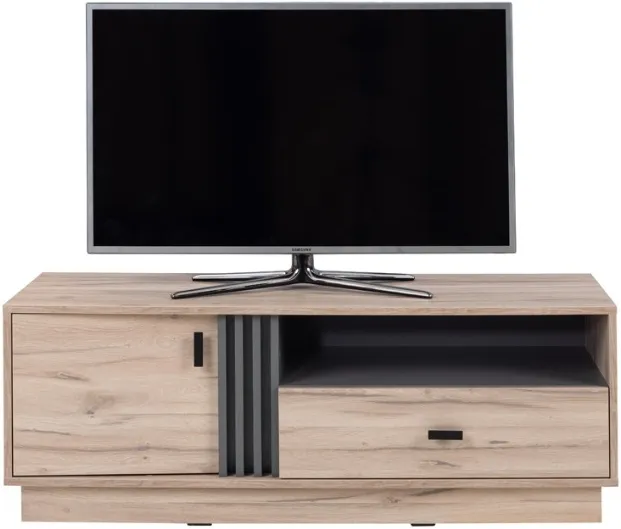 TV stolek se zásuvkou a policemi do obývacího pokoje Allmo