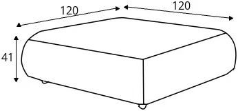 Pufa 120x120 cm GirO