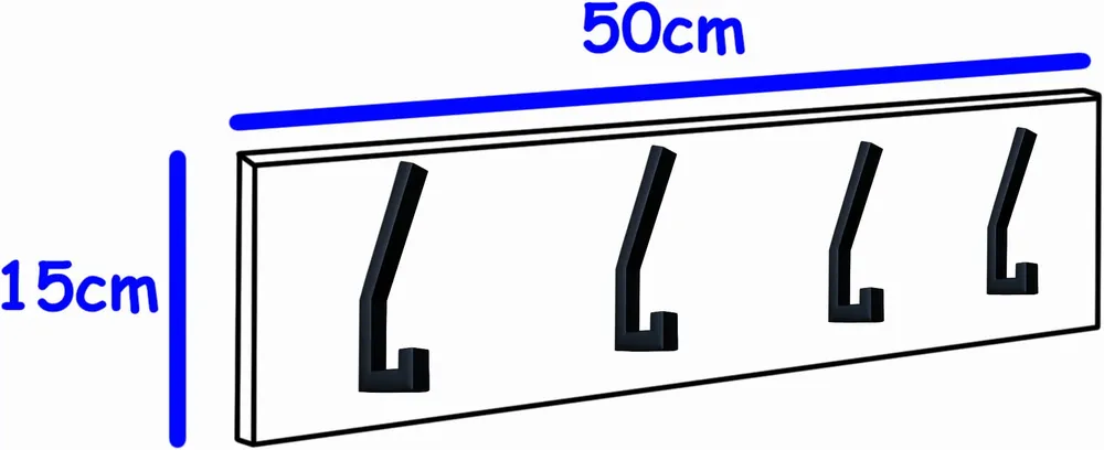 Nástěnný věšák do předsíně Fala 50