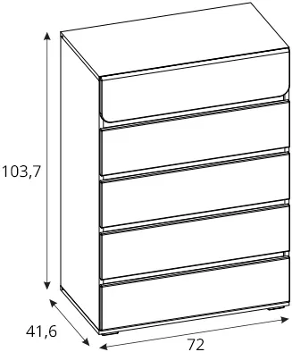 Komoda z szufladami Flexi