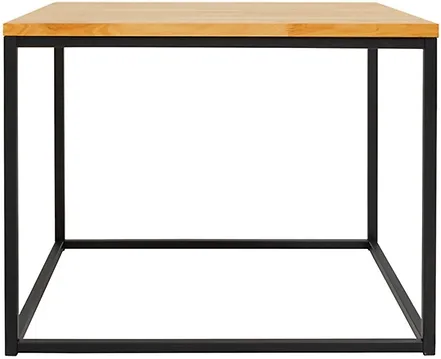 Moderní malý konferenční stolek 69 s dřevěnou deskou Aroz