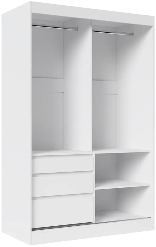 Skriňa s posuvnými dverami so zrkadlom Haidar 140 cm