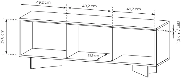 TV stolek Semi