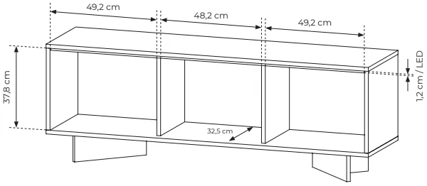 TV stolík Semi