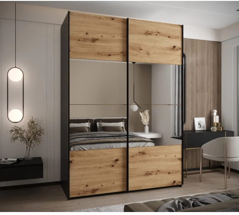 Posuvná skříň se zrcadlem Lux 4 170