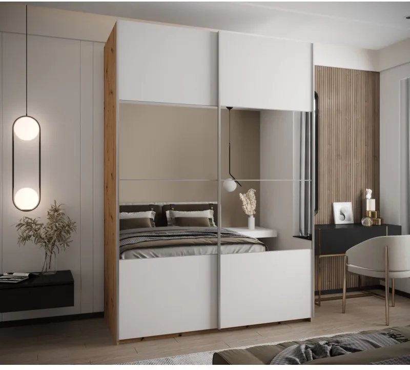 Posuvná skříň se zrcadlem Lux 4 170