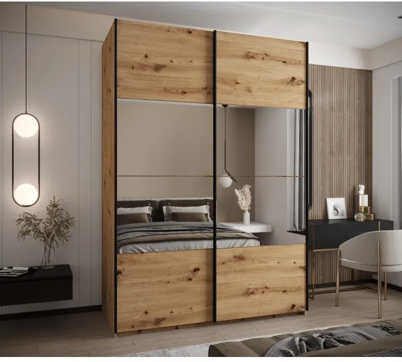 Posuvná skříň se zrcadlem Lux 4 170