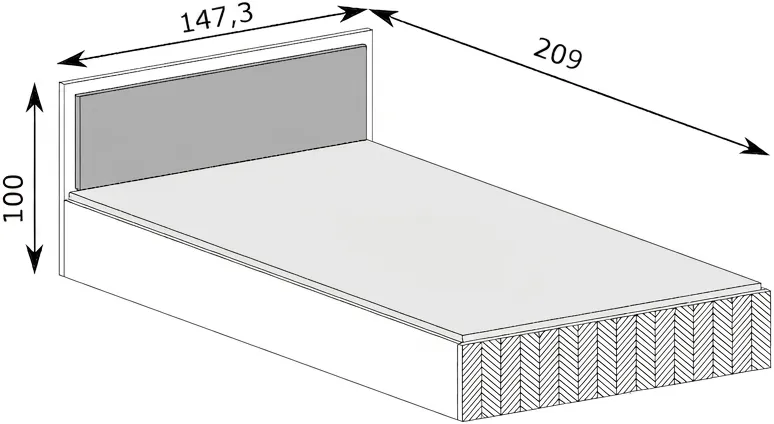 Łóżko Fonti 140