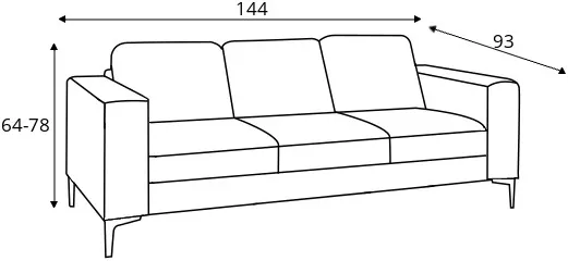 Sofa 2-osobowa Toskania