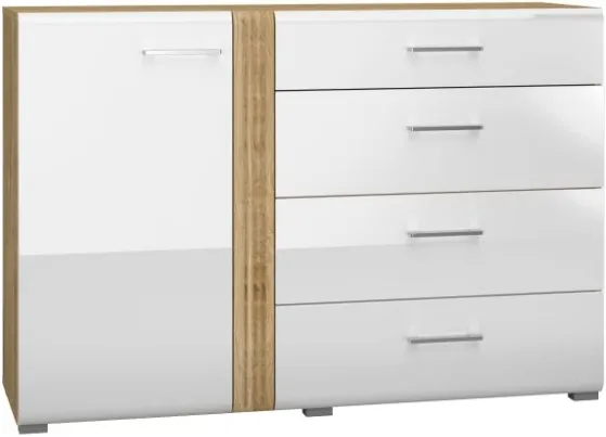 Komoda se skříňkou a zásuvkami do obývacího pokoje Adagio