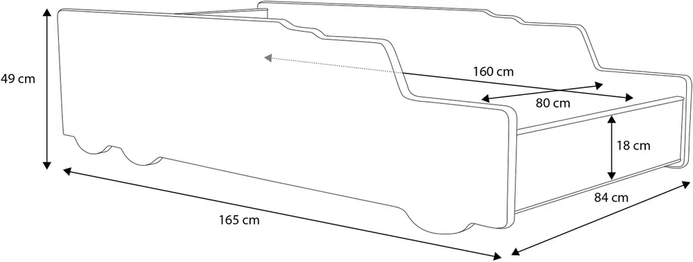 Łóżko z materacem Rocket 160